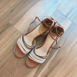 Madewell Rosalind Strappy Ankle-Wrap Sandal